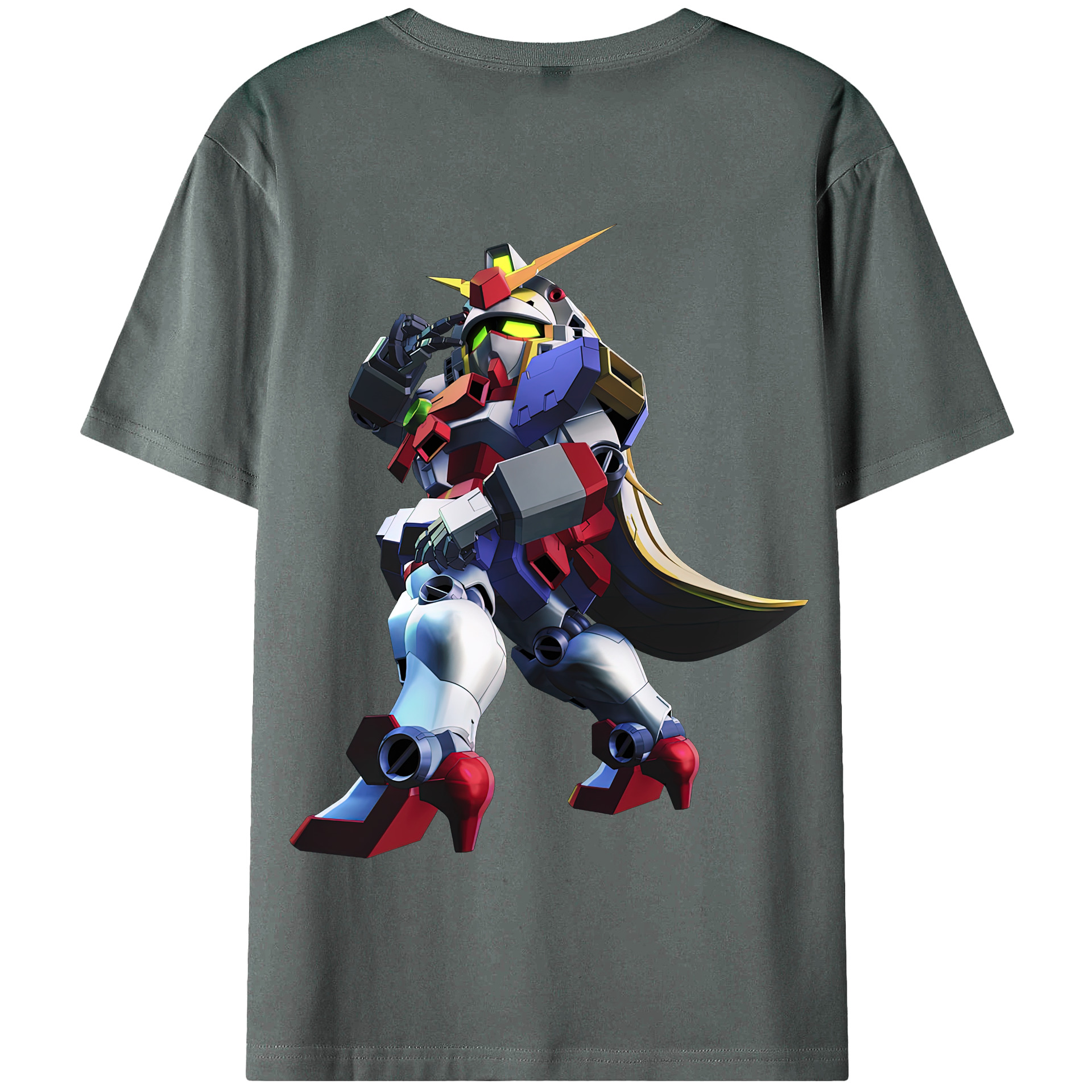 （画像用） 機動戦士ガンダム Mobile Suit Gundam 綿100％半袖Tシャツ（背面プリント）
